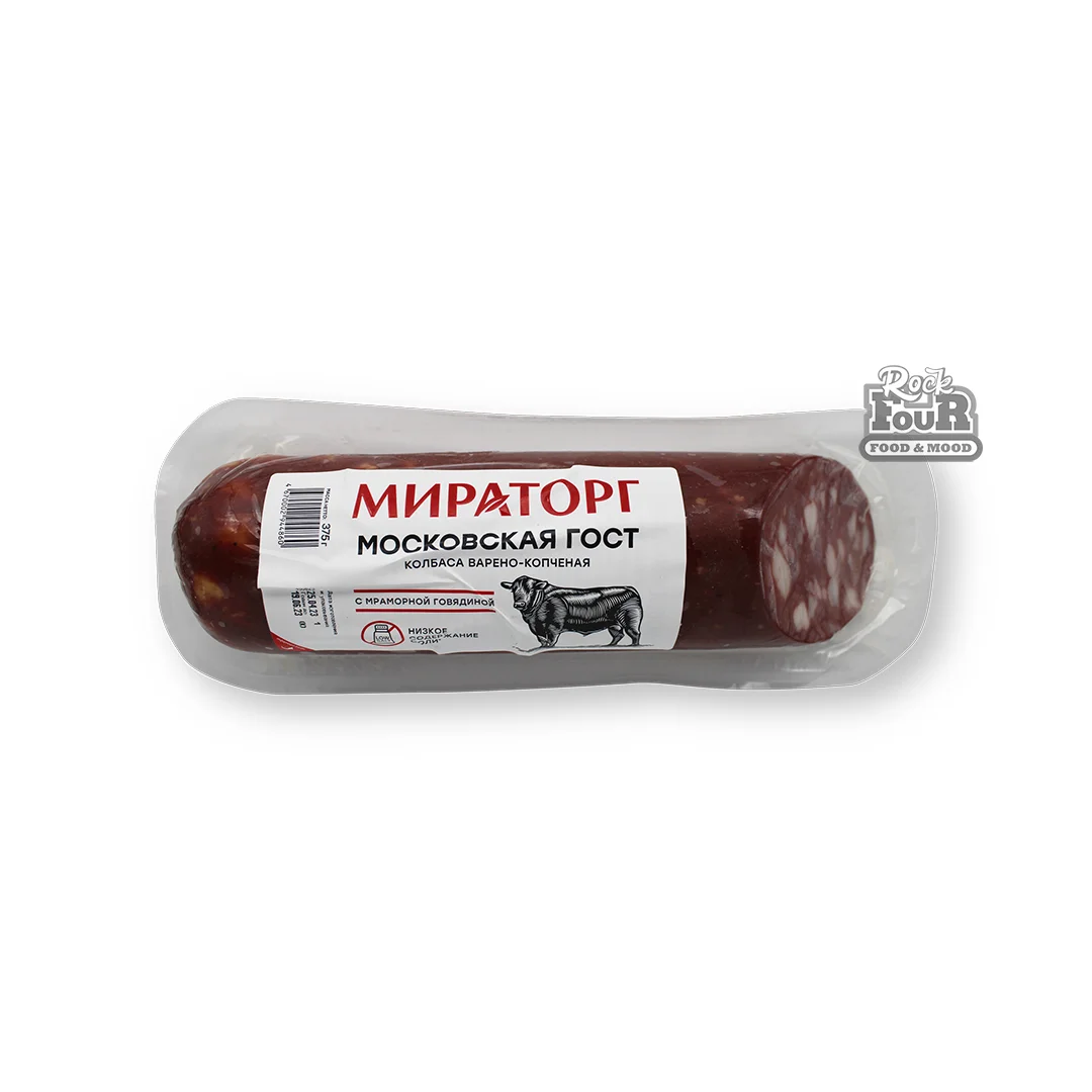 Երշիկ «Мираторг Մոսկովյան» ապխտած-եփած 375գ